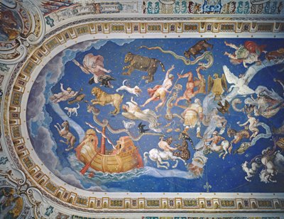 Astrological ceiling, in the Sala del Mappamondo by Giovanni de Vecchi